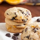 <h2>orange cookies with cherries and chocolate</h2>