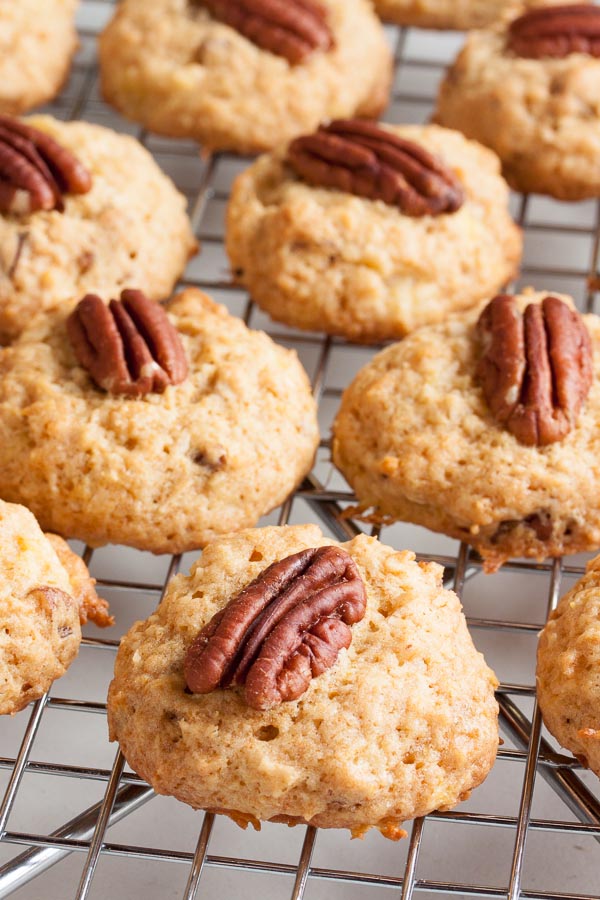Hawaiian Pineapple Pecan Cookies – these cookies have a great chewy texture, and all the flavour of pineapple, coconut, and buttery pecans.