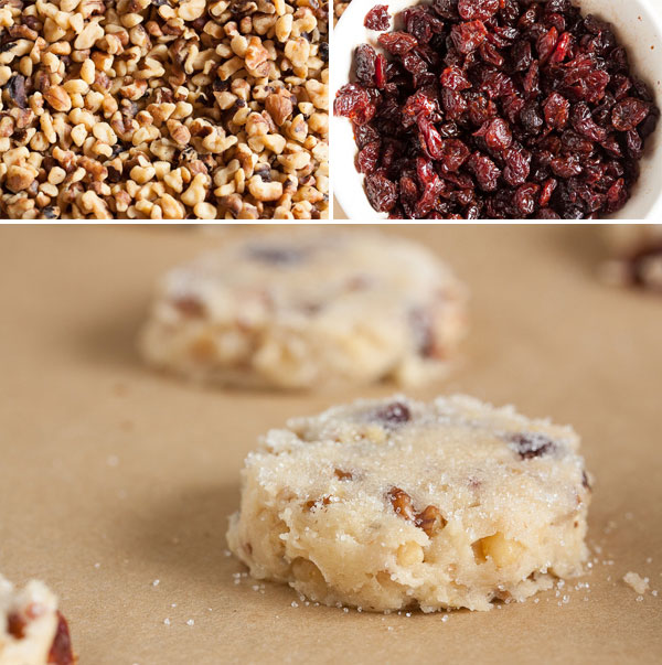 Brandied Cherry Nut Cookies – yes, the cherries in these lovely tender cookies are first soaked in brandy for several hours, then combined with crunchy toasted nuts.