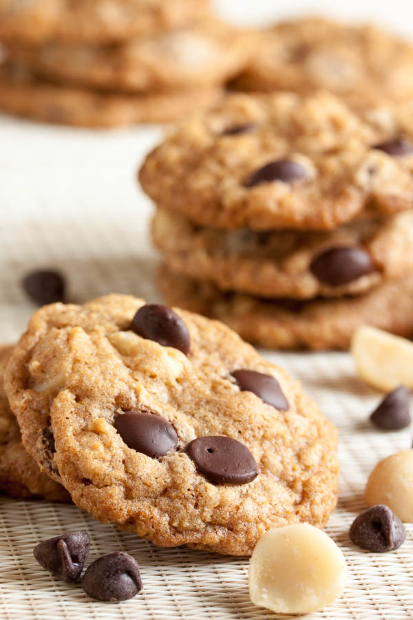 Macadamia Chocolate Chip Cookies – at heart, it's a really good oatmeal chocolate chip cookie, and the macadamia nuts add a beautiful buttery crunch.