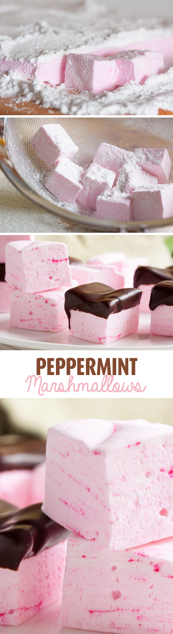 Making peppermint marshmallows has become a winter tradition for me. They're fantastic dipped in chocolate, even better in a mug of hot cocoa.