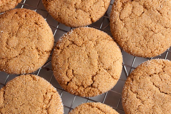 These chewy, soft gingersnap cookies have a lovely sugary coating and are absolutely bursting with ginger flavour. You'll love this one!