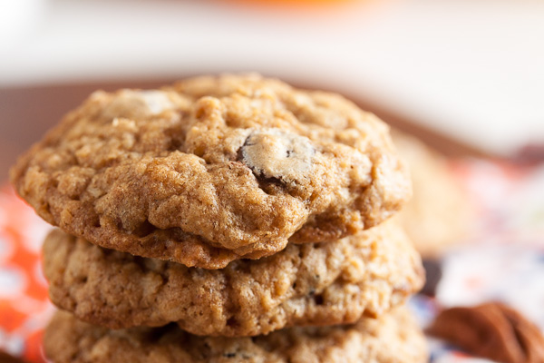 Classic Cowboy Cookies – a rich, chewy oatmeal cookie, loaded with coconut, crunchy toasted pecans, and lots of gooey chocolate chips. Delicious!