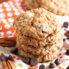 Classic Cowboy Cookies – a rich, chewy oatmeal cookie, loaded with coconut, crunchy toasted pecans, and lots of gooey chocolate chips. Delicious!