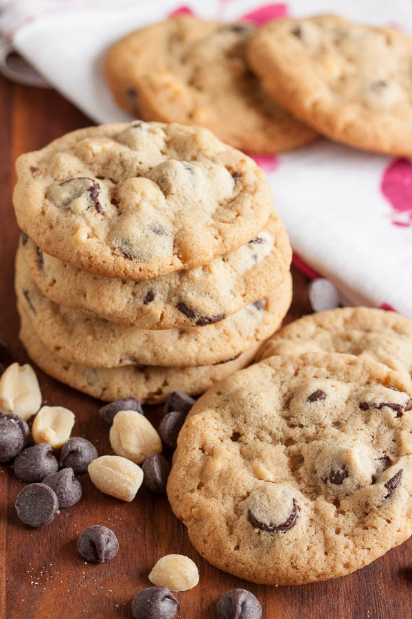 Peanut Butter Chocolate Chunk Cookies – slightly crispy on the outside, soft and chewy on the inside, with great peanut butter flavour.