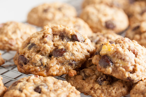 You don't have to feel guilty eating these Banana Oatmeal Chocolate Chip Cookies for breakfast – they're dense and chewy and loaded with good stuff!