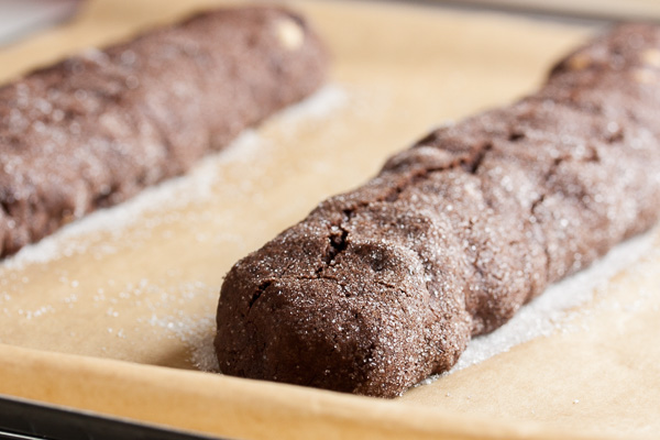 Perfectly crispy and intensely chocolate-y, these Double Chocolate Hazelnut Biscotti are great as-is, but even better when dipped in coffee. One of my favourites!