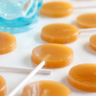 Deliciously buttery and caramelly Old-Fashioned Butterscotch Lollipops. For kids of all ages!