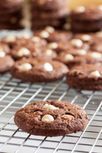 White Chocolate Chip Fudge Cookies – a moist, chewy, fudge-y cookie studded with lots of sweet white chocolate chips. This one's a favourite!