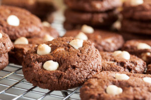 White Chocolate Chip Fudge Cookies – a moist, chewy, fudge-y cookie studded with lots of sweet white chocolate chips. This one's a favourite!