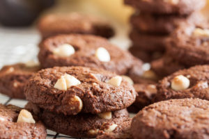 White Chocolate Chip Fudge Cookies – a moist, chewy, fudge-y cookie studded with lots of sweet white chocolate chips. This one's a favourite!