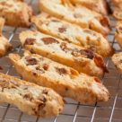 Perfectly crunchy Tropical Biscotti, with fruity flavour from dried apricots and pineapple, plus buttery toasted pecans!