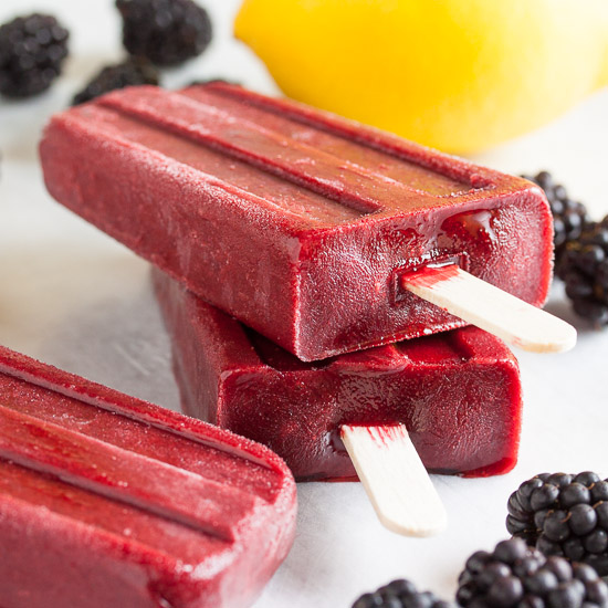 Blackberry Honey Popsicles