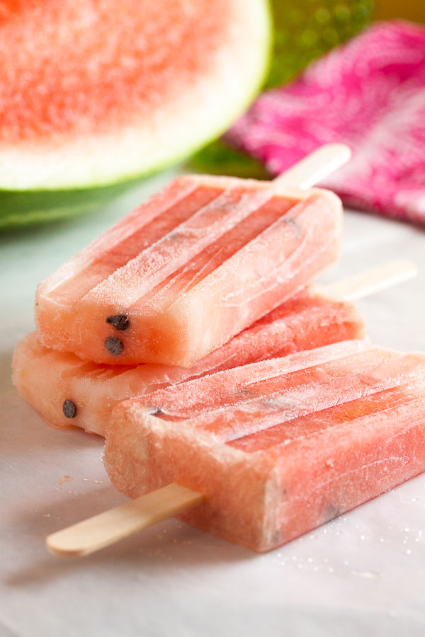 Watermelon Popsicles – a perfect way to enjoy sweet juicy watermelon all summer long!