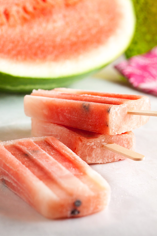 Watermelon Popsicles – a perfect way to enjoy sweet juicy watermelon all summer long!