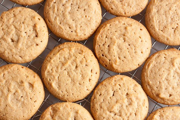 Soft Peanut Butter Cookies, with perfect peanut flavour and perfect soft chewy texture. A sure favourite!