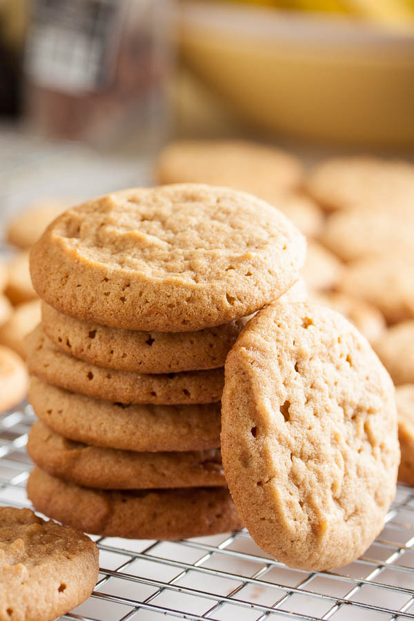 Soft Peanut Butter Cookies, with perfect peanut flavour and perfect soft chewy texture. A sure favourite!