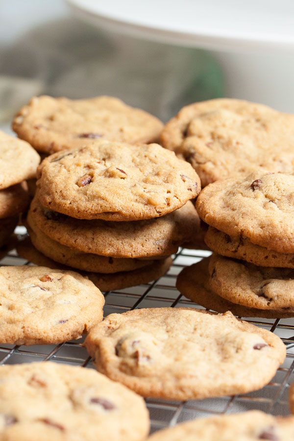 Peanut Butter Chocolate Chip and Pecan Cookies – perfect peanut butter cookies, loaded with lots of dark chocolate, plus crunchy pecans.