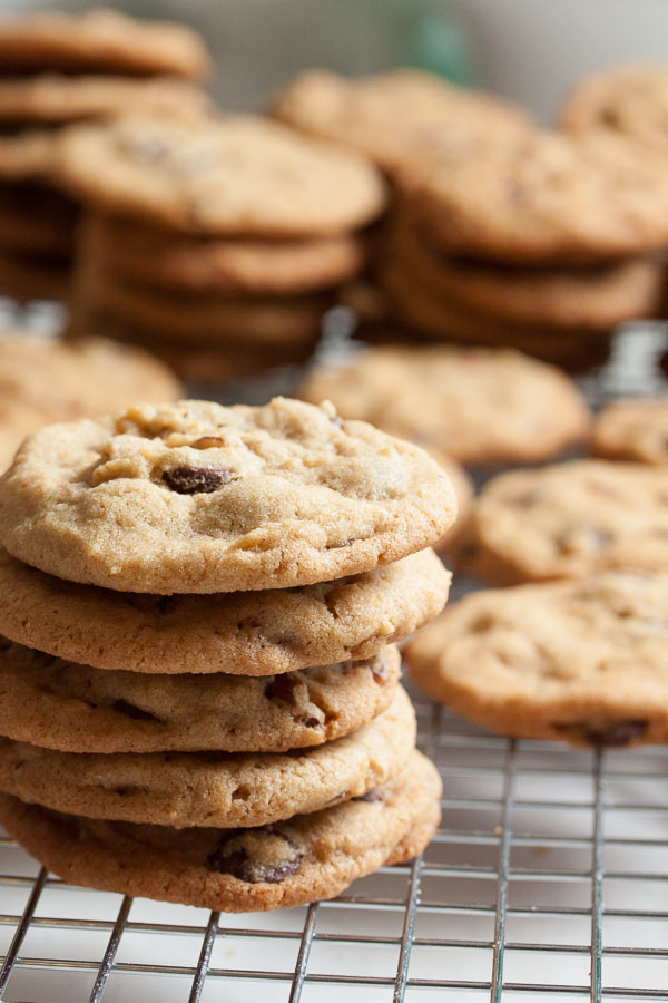 Peanut Butter Chocolate Chip and Pecan Cookies – perfect peanut butter cookies, loaded with lots of dark chocolate, plus crunchy pecans.