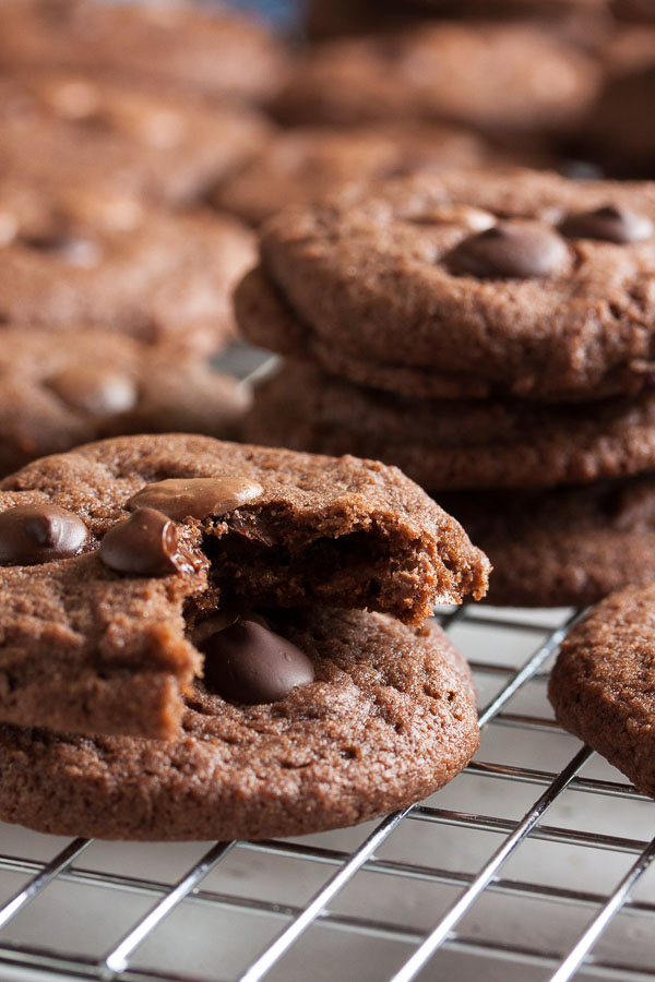 If you're craving chocolate, this Triple Chocolate Cranberry Cookie is for you – a rich chocolate cookie, plus two kinds of chocolate chips, plus tart dried cranberries.