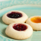 Jam Thumbprint Cookies – perfect little morsels of soft buttery cookie filled with a variety of sweet jams. Always a favourite!