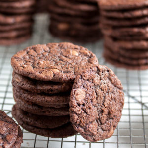 These Milk Chocolate Cookies have a perfect melt-in-your-mouth chewy texture and the delicious flavour of a hot chocolate. It's a favourite among my coworkers!