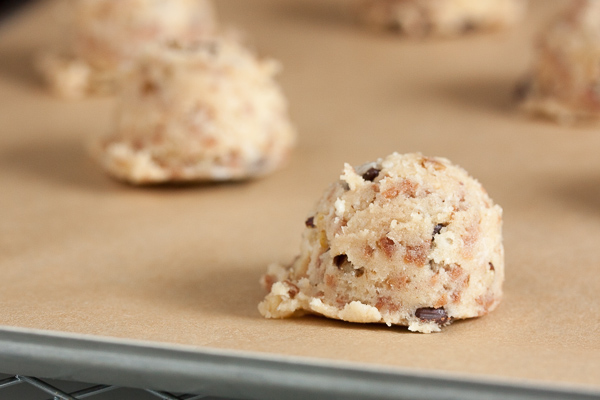 Kitchen Sink Cinnamon Chip Cookies – chock full of crunchy walnuts, toasted coconut, plus lots of chocolate chips and cinnamon chips!