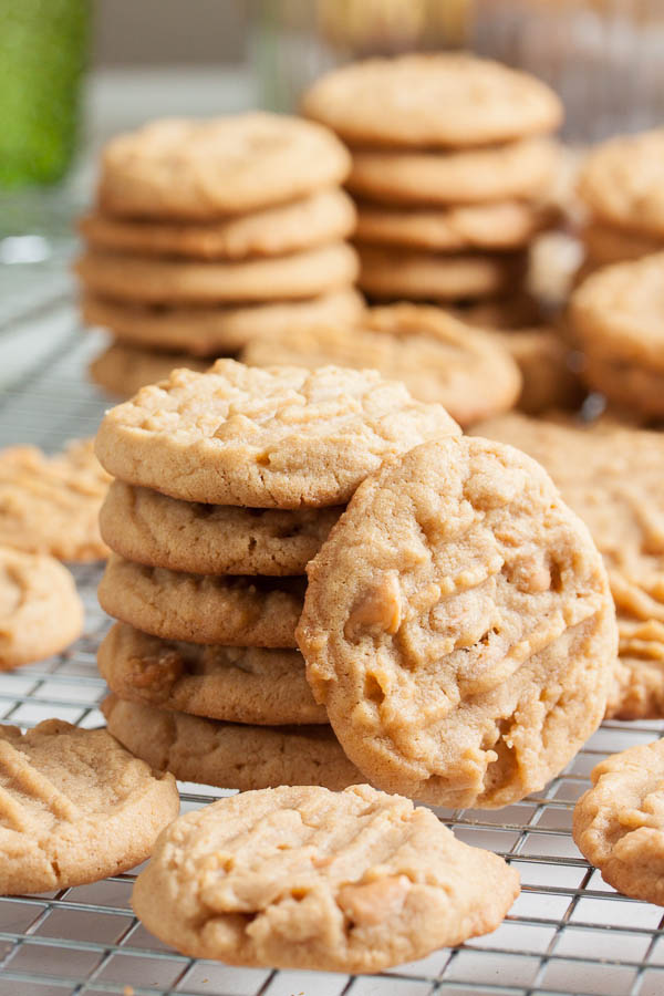 Butterscotch combines with peanut butter to create a totally new flavour, in these Peanut Butter Butterscotch Chip Cookies.