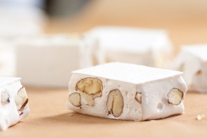 honey almond nougat