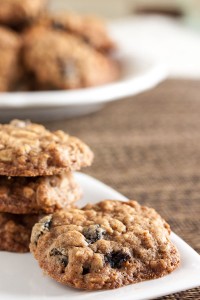 white chocolate cherry oatmeal cookies