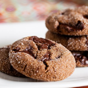 chewy chocolate gingerbread cookies