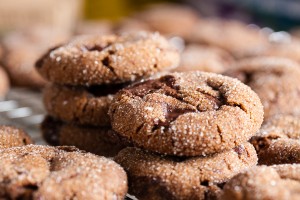 chewy chocolate gingerbread cookies
