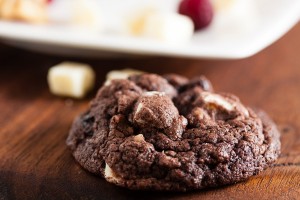 chocolate cranberry spice cookies