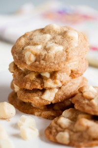 brown butter white chocolate macadamia cookies
