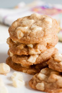 brown butter white chocolate macadamia cookies