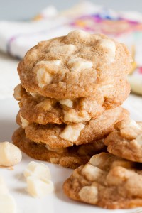 brown butter white chocolate macadamia cookies