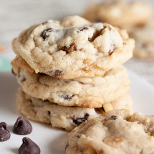 triple chocolate chip cookies
