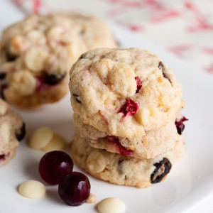 white chocolate cranberry cookies