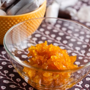 Candied Orange Peel – deceptively simple to make and loaded with flavour! It can be eaten as-is (delicious!) or used in other recipes.