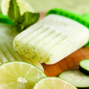 Lime Cucumber Mint Popsicles – some of the summer's freshest flavours combine for a perfectly refreshing treat.
