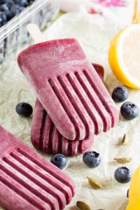 Blueberry Cardamom Popsicles – combining fresh summer berries with aromatic cardamom for a more complex and sophisticated flavour.