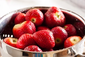Strawberry and Bitters Popsicles – a bright, fresh, slightly grown-up flavour.