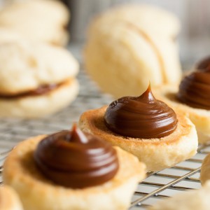 Alfajores – these cookies are a twist on traditional alfajores, combining sweet, caramelly dulce de leche sandwiched between two soft, cake-y cookies.