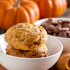 Pumpkin Chocolate Chip Cookies – soft and fluffy, combining the flavours of pumpkin, spice, and chocolate. They'll disappear fast!