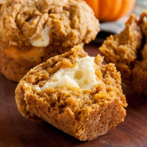 Pumpkin Cream Cheese Muffins – so moist and creamy, they remind me of pumpkin pie.