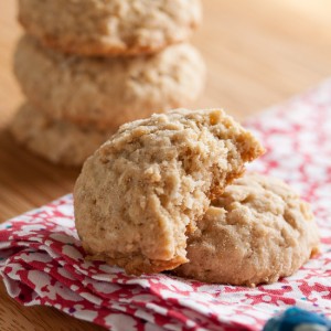 Coconut Oatmeal Cookies – soft and chewy, full of the flavours of both oats and coconut.