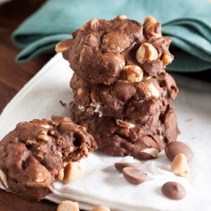 These dense, fudgy Kitchen Sink Cookies really have everything – chocolate, peanut butter, more chocolate, espresso, plus toasted coconut and pecans. My favourite cookie so far!