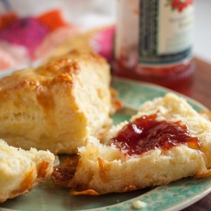 These Cheese Scones are slightly crusty on the outside, and flaky and tender and incredibly buttery on the inside.