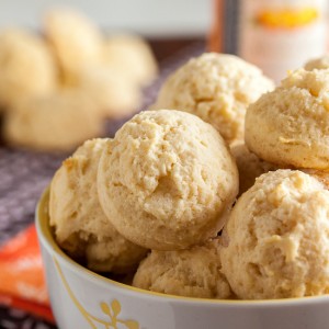 Delicately flavoured, soft, cake-y, and slightly chewy, Buttery Jam Cookies – made with jam swirled right into the batter.