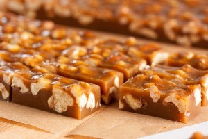 Spiced Maple Walnut Caramels, with the richly layered flavours of cinnamon, nutmeg and cloves, plus of course maple syrup and walnuts.